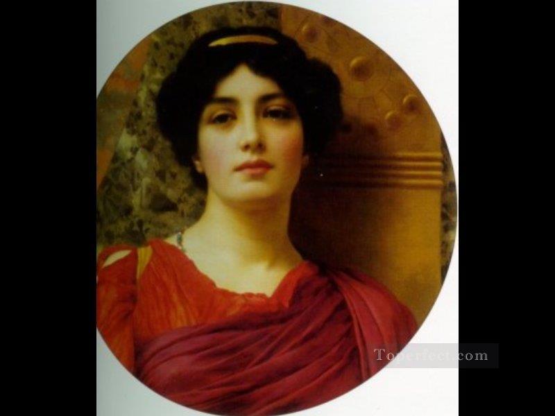 Contemplation 1903 Neoclassicist lady John William Godward Oil Paintings